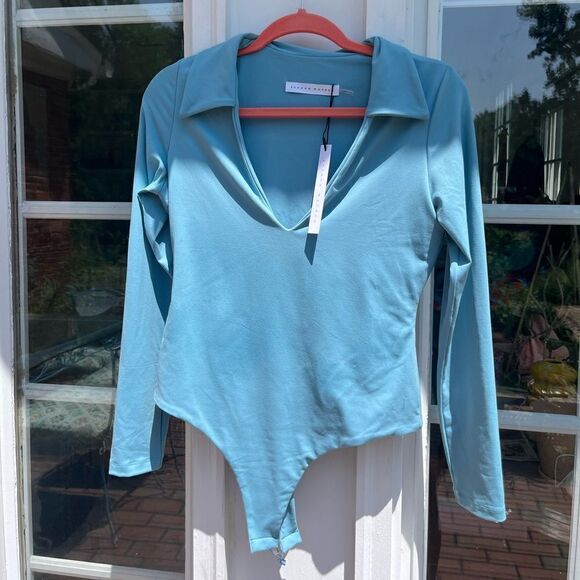 Susana Monaco Collared Bodysuit NWT - Picture 7 of 10